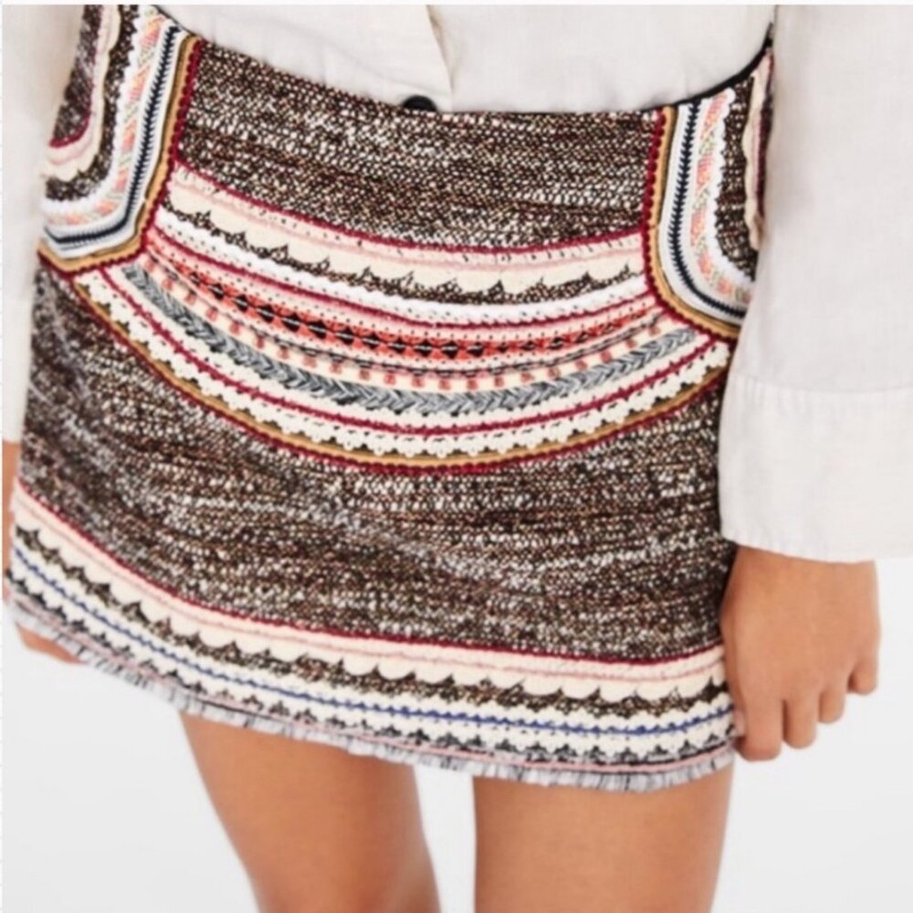Zara Woven Mini Skirt